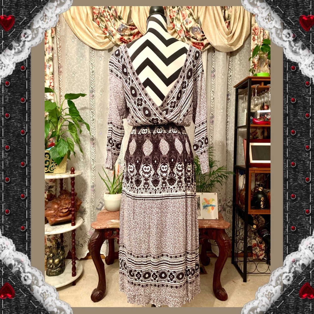 Free People Open Back Elastic Waist Dress